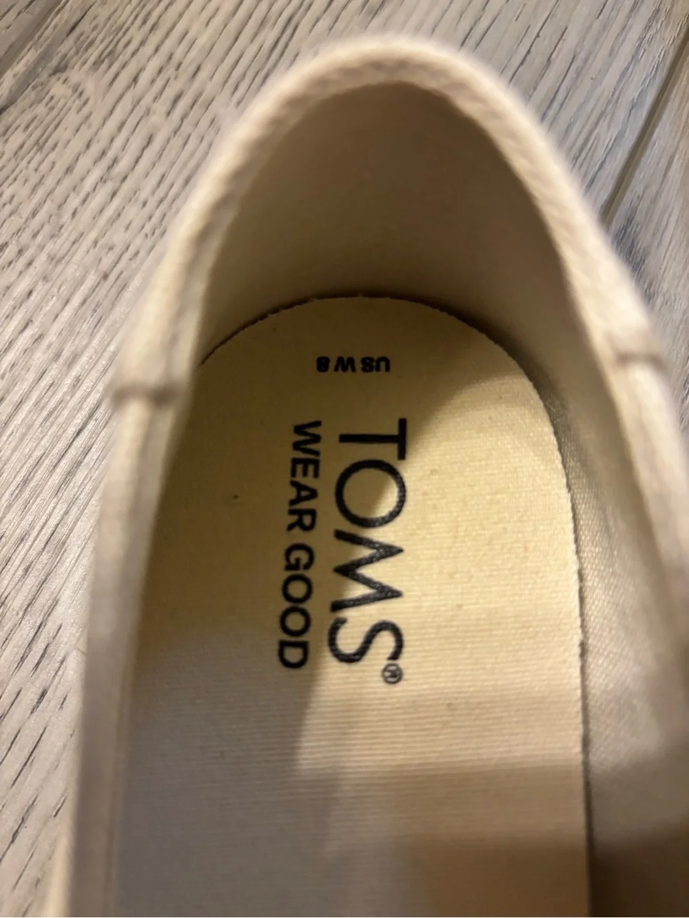Toms Beige Canvas Slip-On Espadrilles